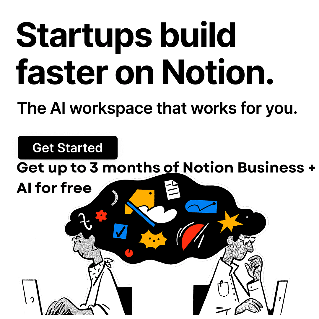 notion upto 3 months of free Notion Business + Notion AI